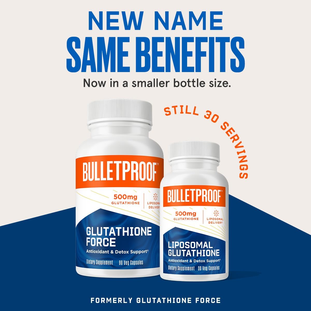 30 Count Bulletproof Liposomal Glutathione Capsules for Liver Health & Immune Support