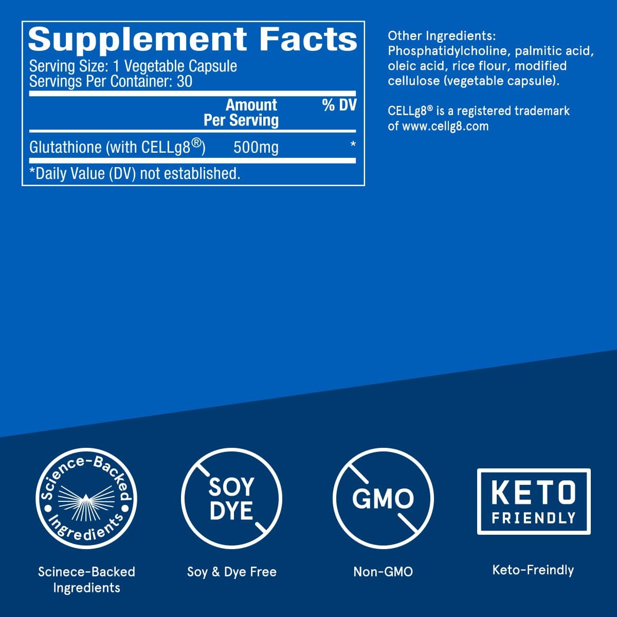 30 Count Bulletproof Liposomal Glutathione Capsules for Liver Health & Immune Support