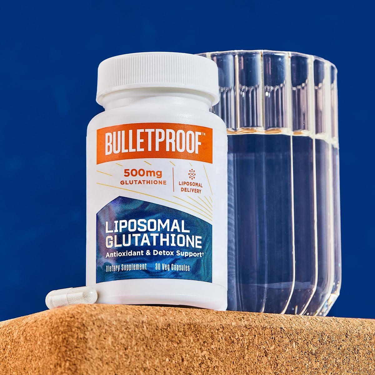 30 Count Bulletproof Liposomal Glutathione Capsules for Liver Health & Immune Support