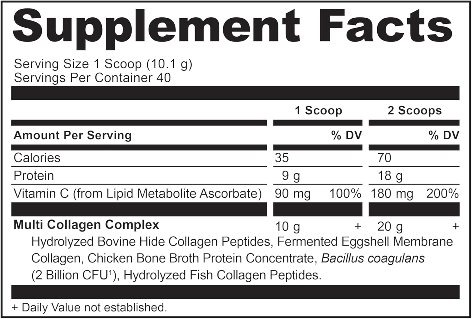 30 Count Zinc Capsules + 40 Servings Unflavored Multi Collagen Protein Powder by Ancient Nutrition