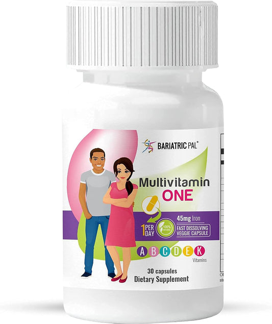 30-Day Bariatric Vitamin Bundle: Multivitamin Capsule with Iron & Calcium Citrate Soft Chews - Orange Creamsicle Flavor