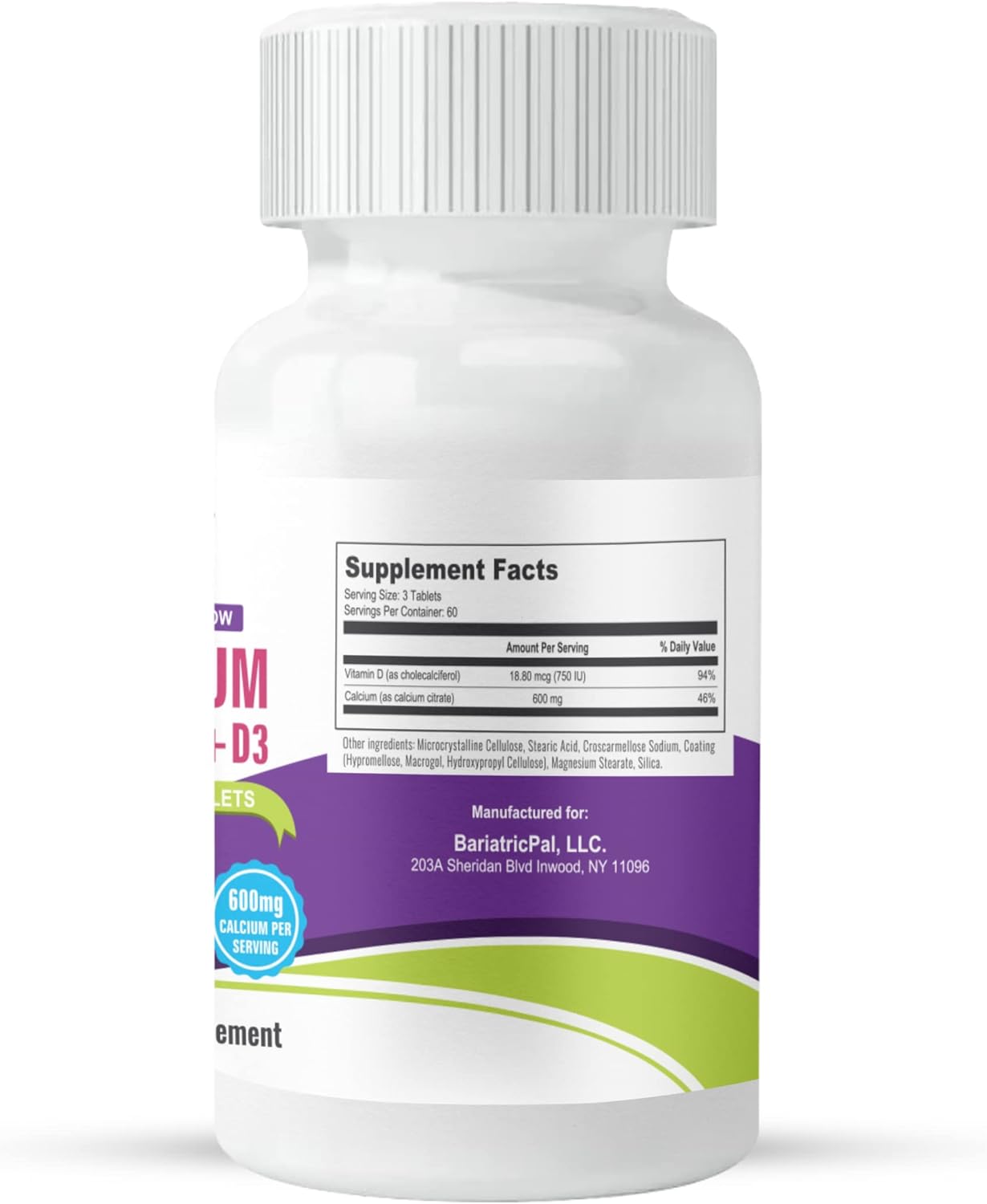 30-Day Bariatric Vitamin Bundle: Multivitamin with Iron Chewable & Calcium Citrate Tablets