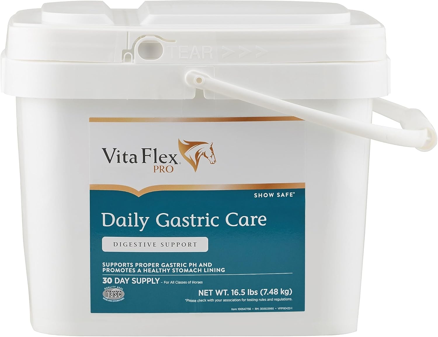 30-Day Supply of Vita Flex Pro Daily Gastric Care Alfalfa-Based Pellets, Show Safe* Formula