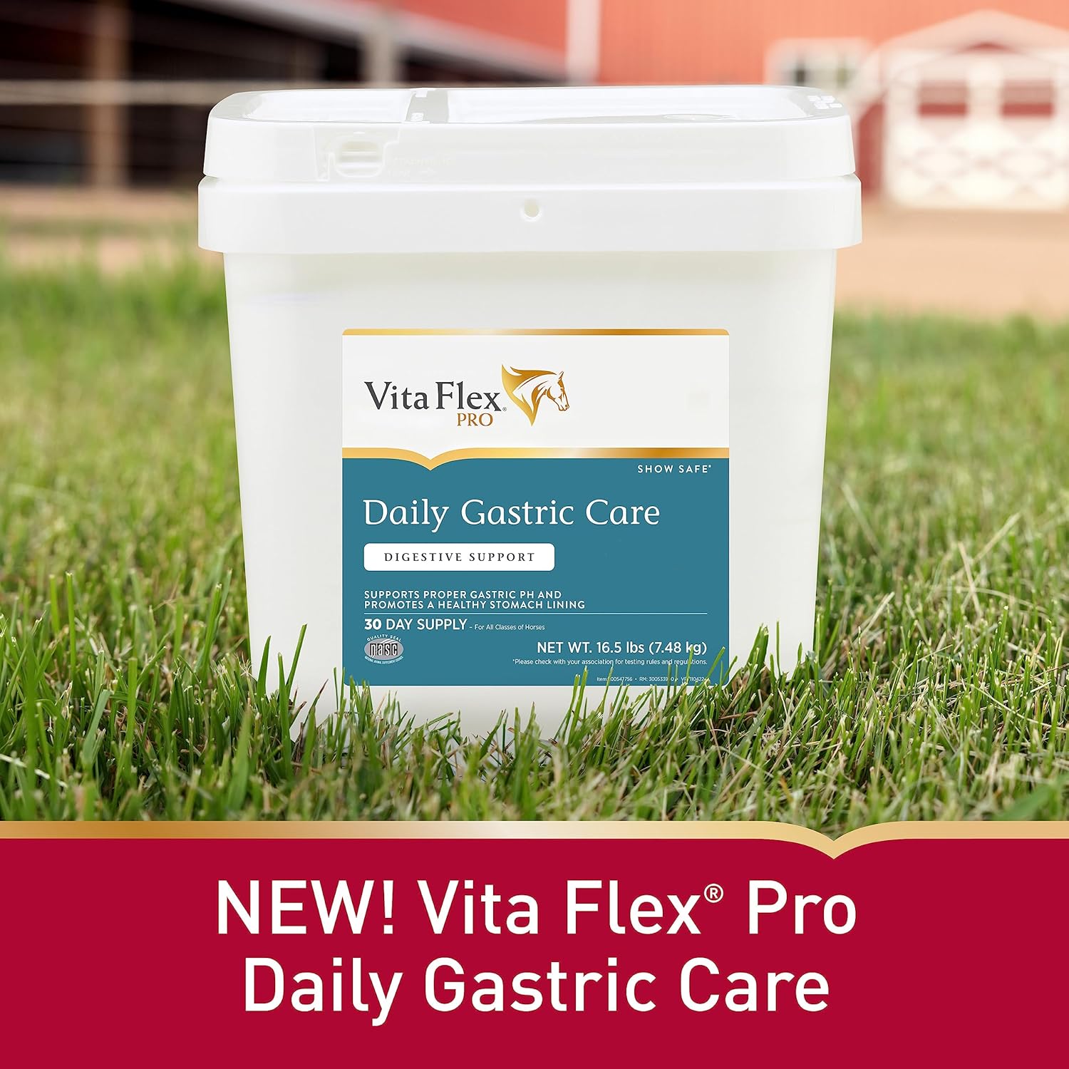 30-Day Supply of Vita Flex Pro Daily Gastric Care Alfalfa-Based Pellets, Show Safe* Formula