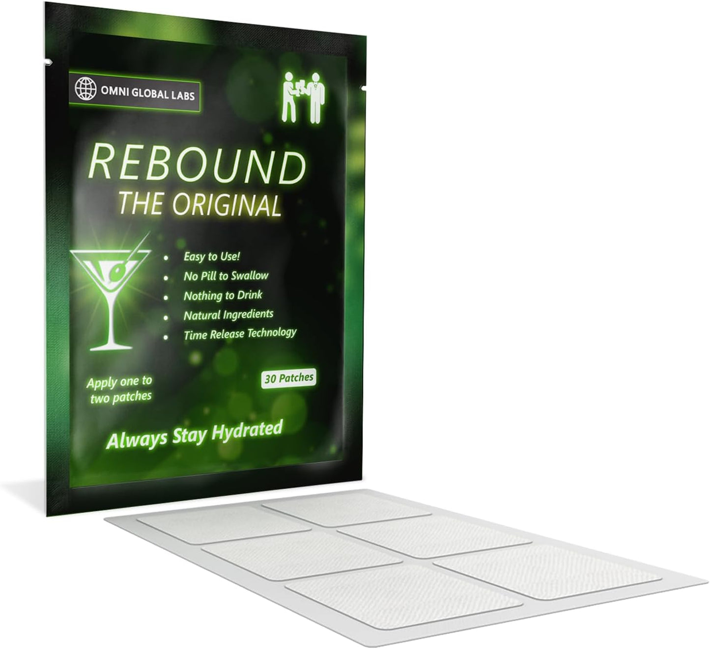 30 Rebound Classic Patch - Extended Release for a Balanced Nightlife - Natural Blend Formula