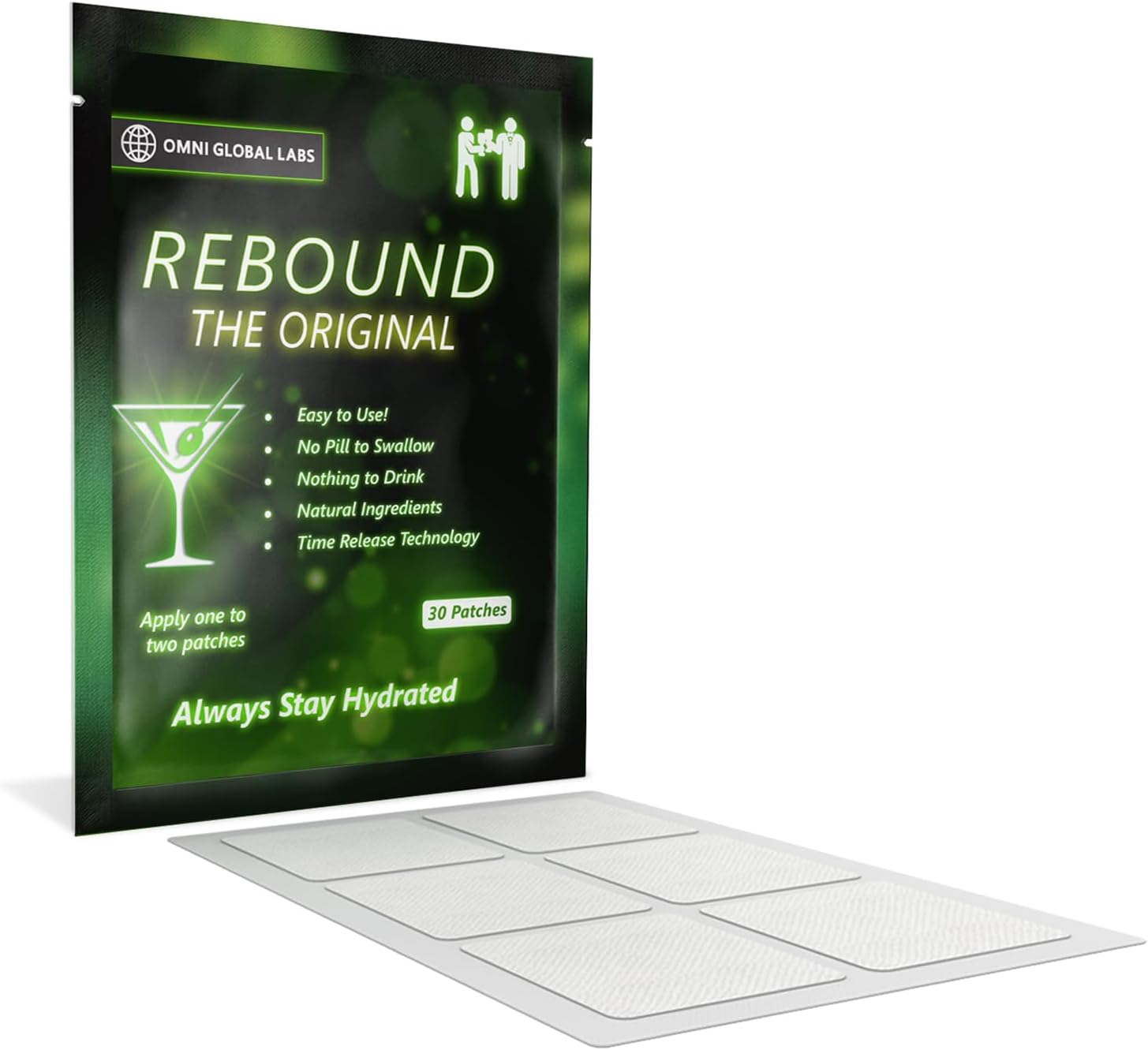 30 Rebound Classic Patch - Extended Release for a Balanced Nightlife - Natural Blend Formula