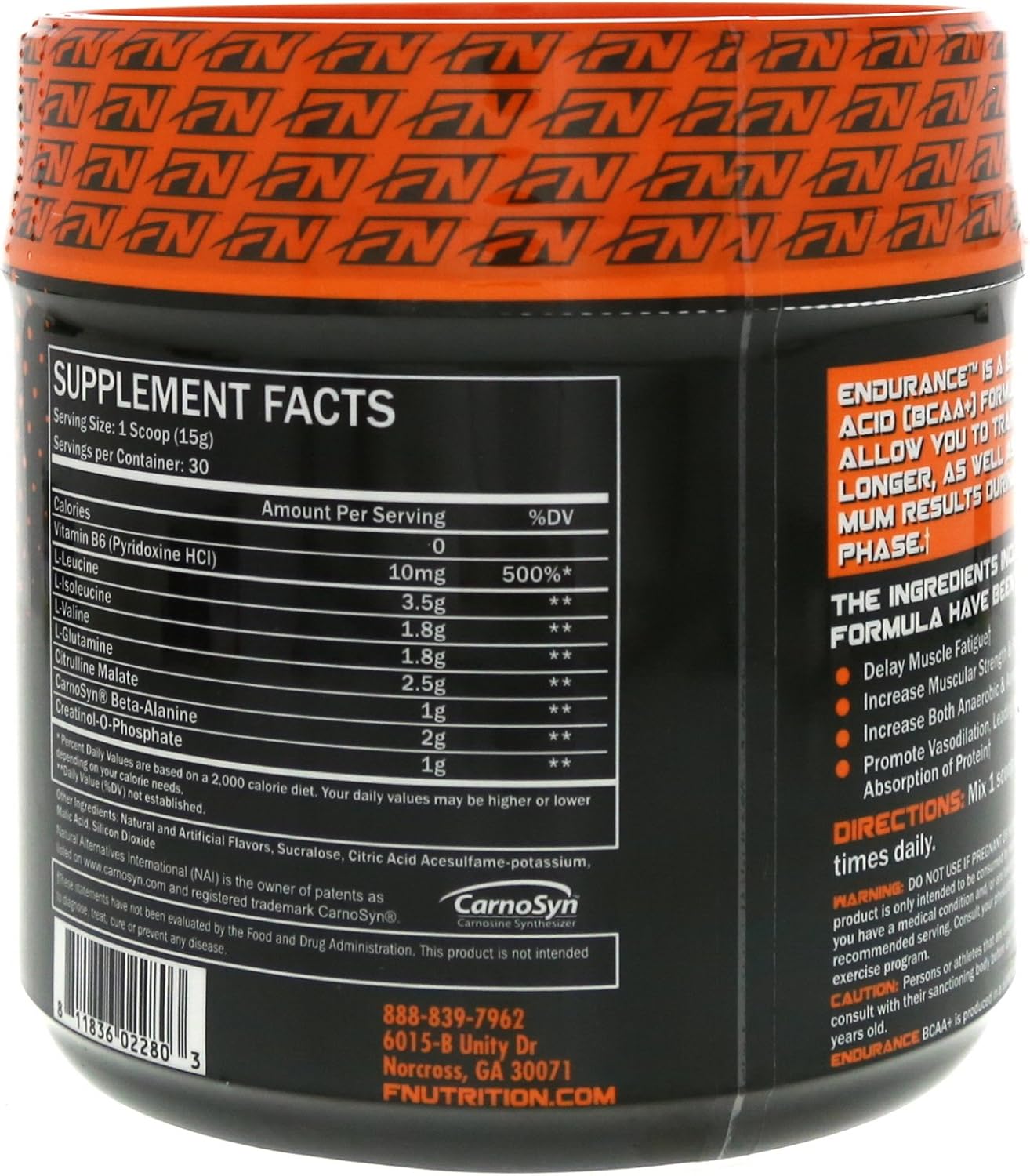 30 Servings Formutech Nutrition Endurance BCAA 2:1:1 Southern Sweet Tea - Maximize Recovery and Train Harder