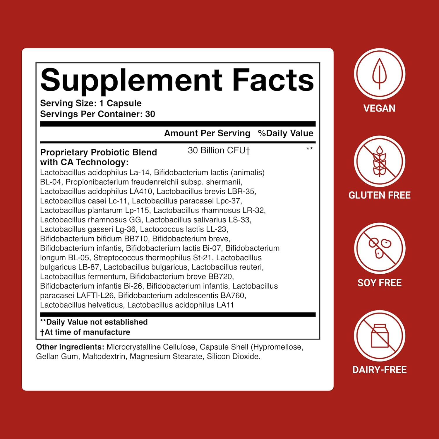 30-Strain Digestive Probiotic Capsules for Gut Health, Immune Support, and Skin Radiance - ActivatedYou Advanced Formula