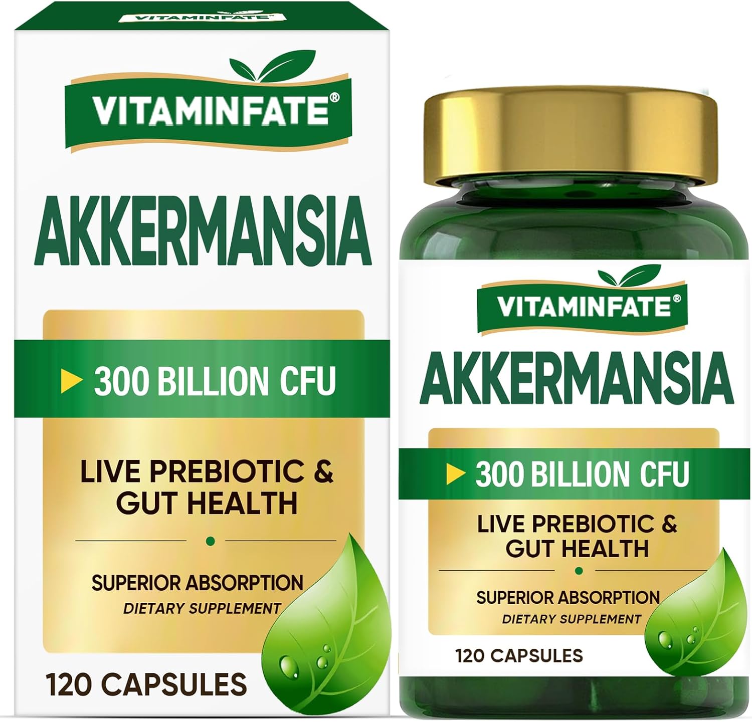 300 Billion AFU Akkermansia Muciniphila Probiotic Capsules - Supports GLP-1 Production, Digestive & Immune Health