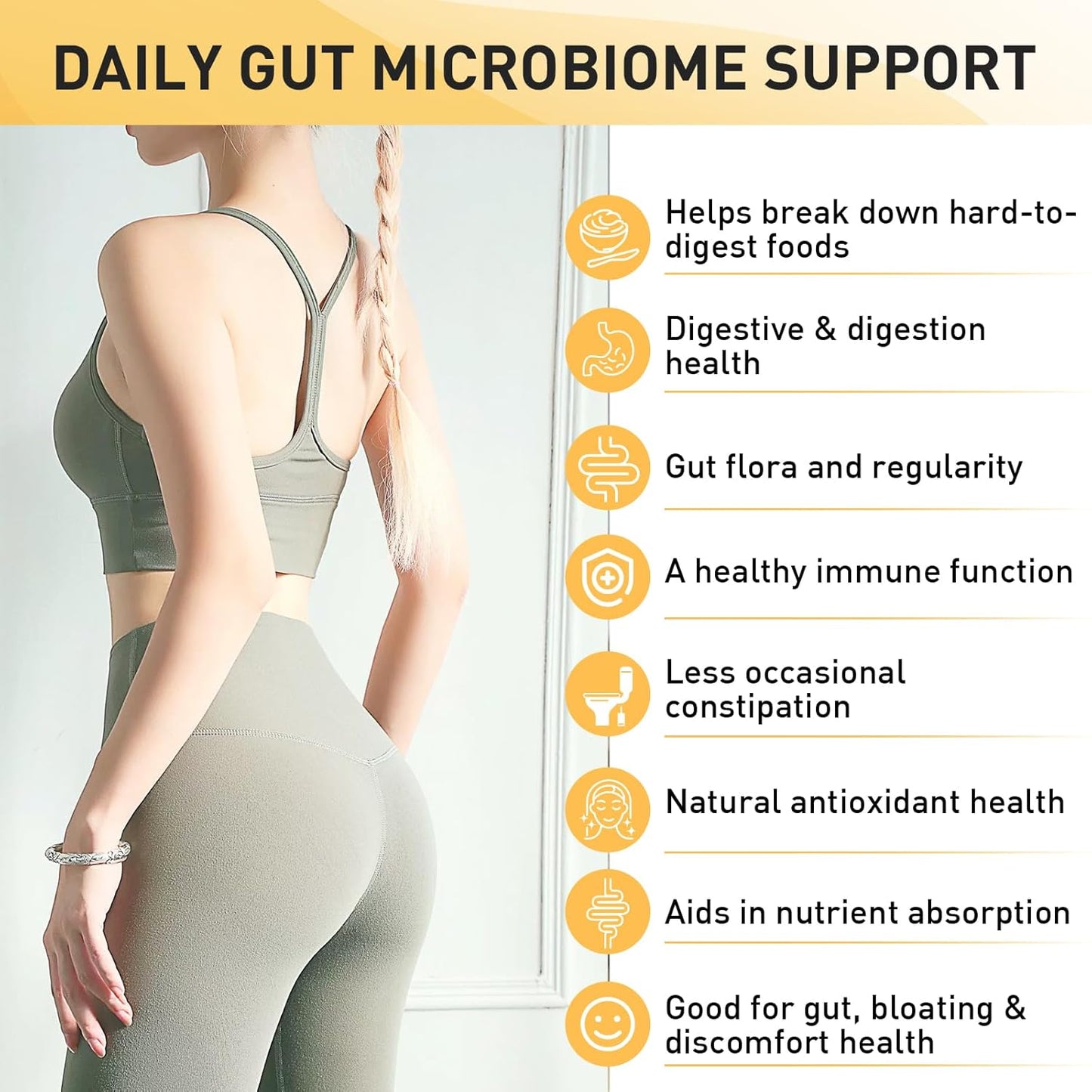 300 Billion CFU Probiotic Capsules for Digestive Health - 11 Strains + Herbal Enzymes - Women & Men - Immune & Gut Support - 120 Capsules