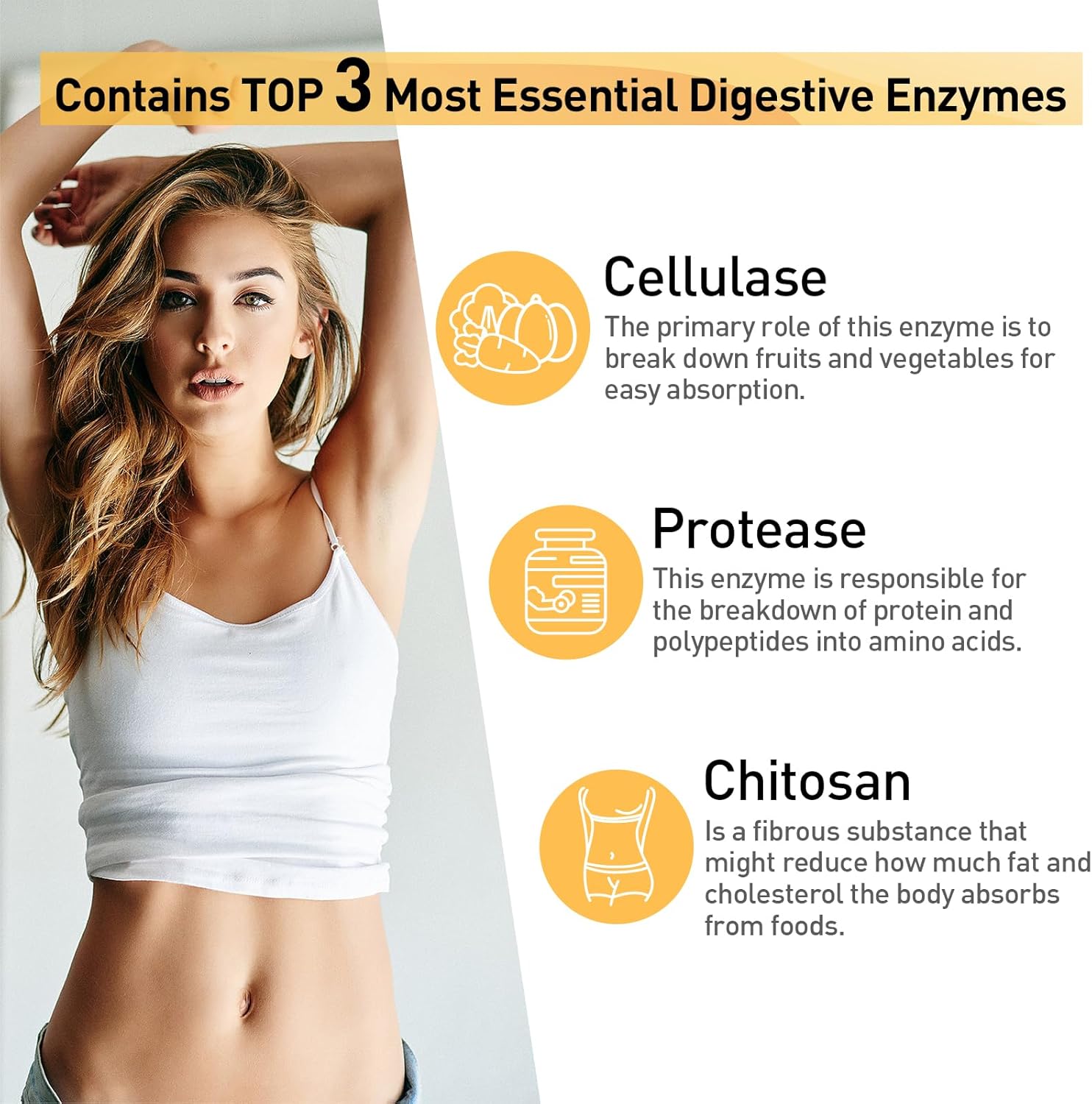 300 Billion CFU Probiotic Capsules for Digestive Health - 11 Strains + Herbal Enzymes - Women & Men - Immune & Gut Support - 120 Capsules