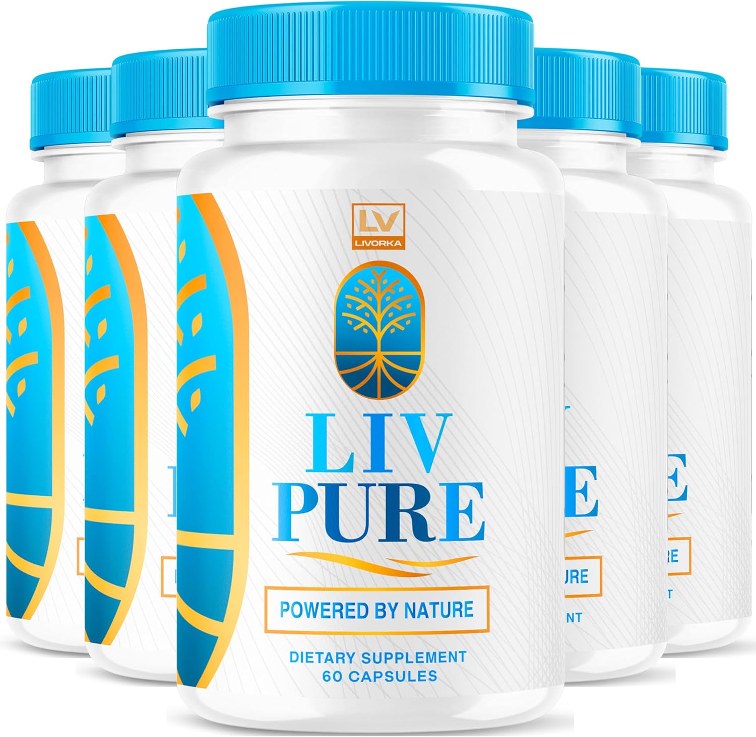 300 LivPure Liver Capsules (5 Pack) - LivPure Reviews, LivPure Pills, LivPure Capsules Liver - Long Lasting Supply for 150 Days