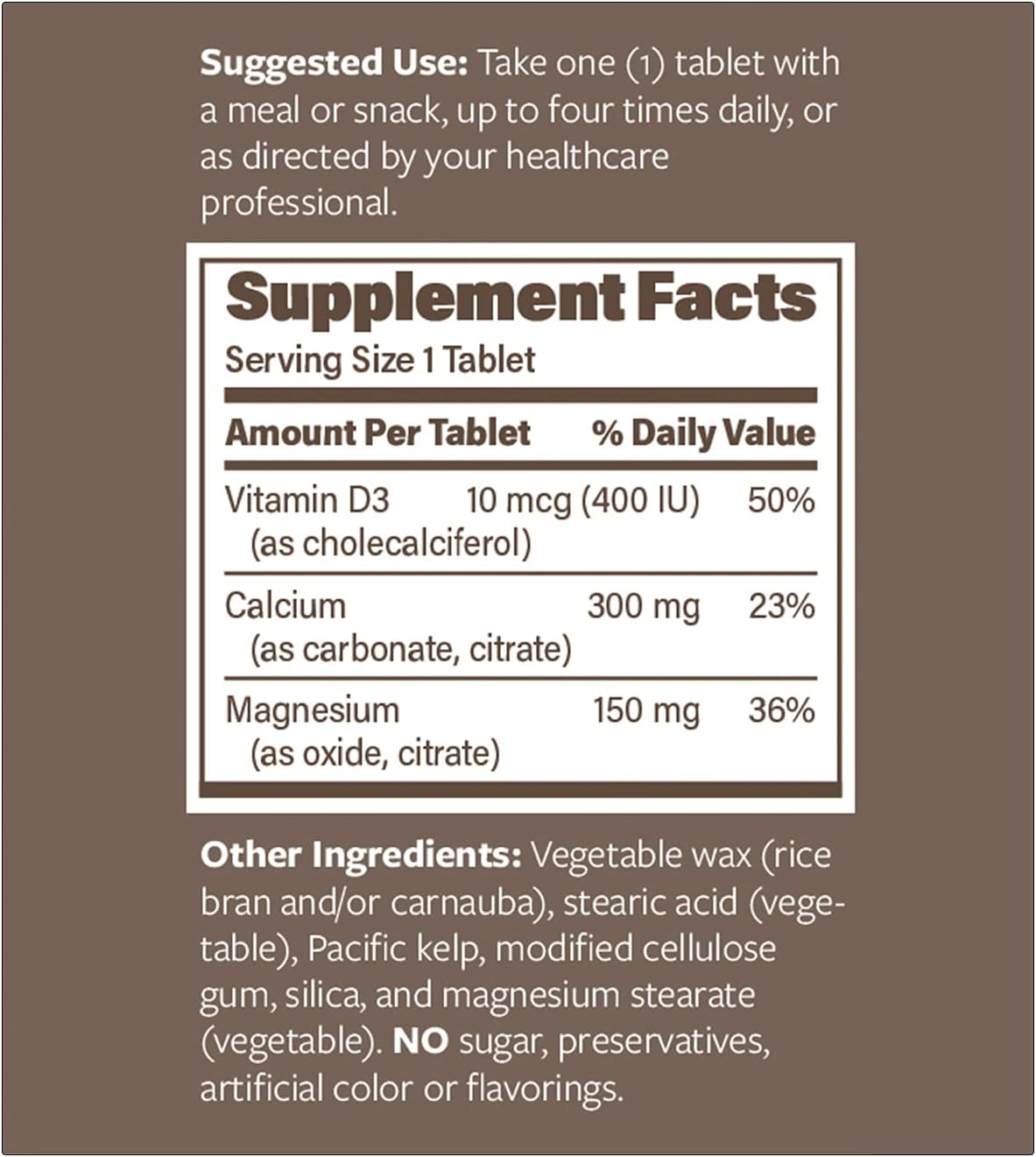 300 Tablets Cal-Mag Complex with 300mg Calcium & 150mg Magnesium by Endurance Products Company