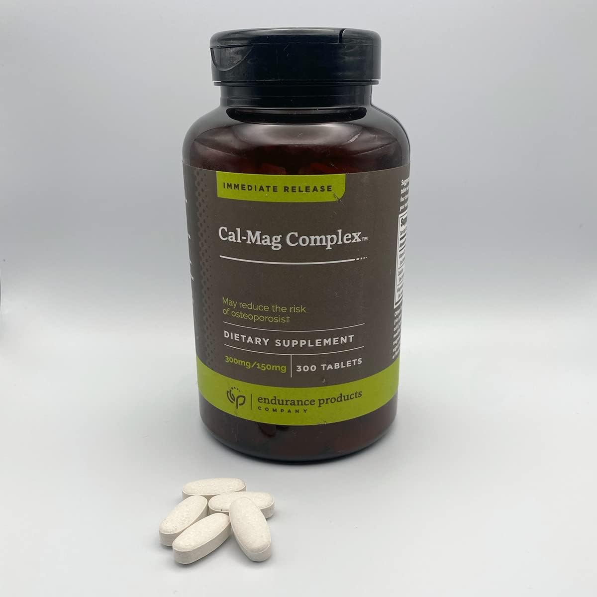 300 Tablets Cal-Mag Complex with 300mg Calcium & 150mg Magnesium by Endurance Products Company