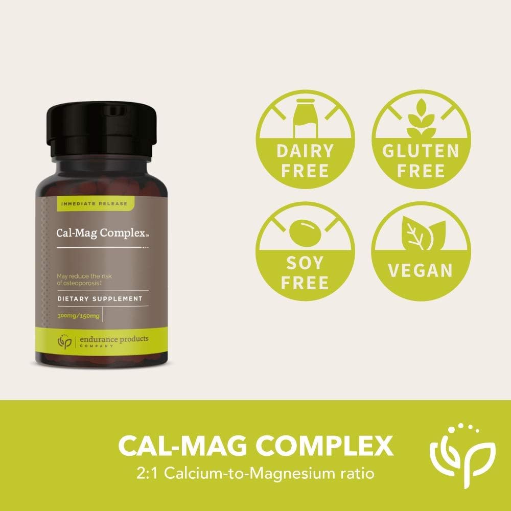 300 Tablets Cal-Mag Complex with 300mg Calcium & 150mg Magnesium by Endurance Products Company