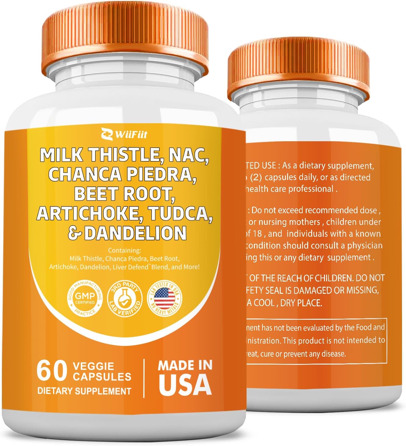 3000mg Milk Thistle NAC Chanca Piedra 2000mg Beet Root Artichoke Tudca Dandelion Root with Zinc Yarrow Turmeric Repair Supplement Plus Chicory Mineral Supplements 60 Count