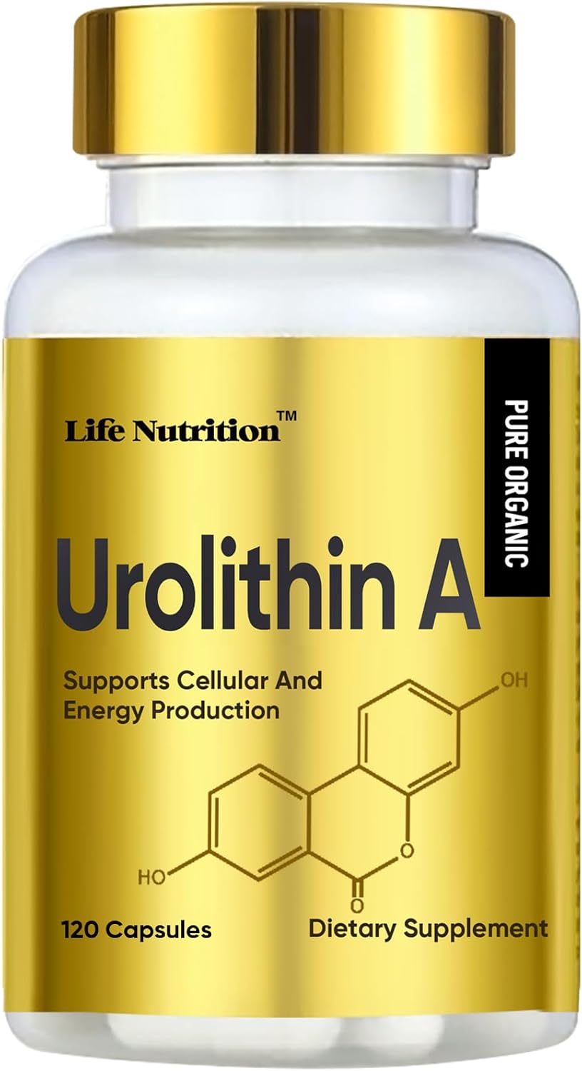3000mg Urolithin A+ Capsules for Enhanced Strength - 120 Count, Made in USA - Advanced Cellular Health Support & Vitality Boost
