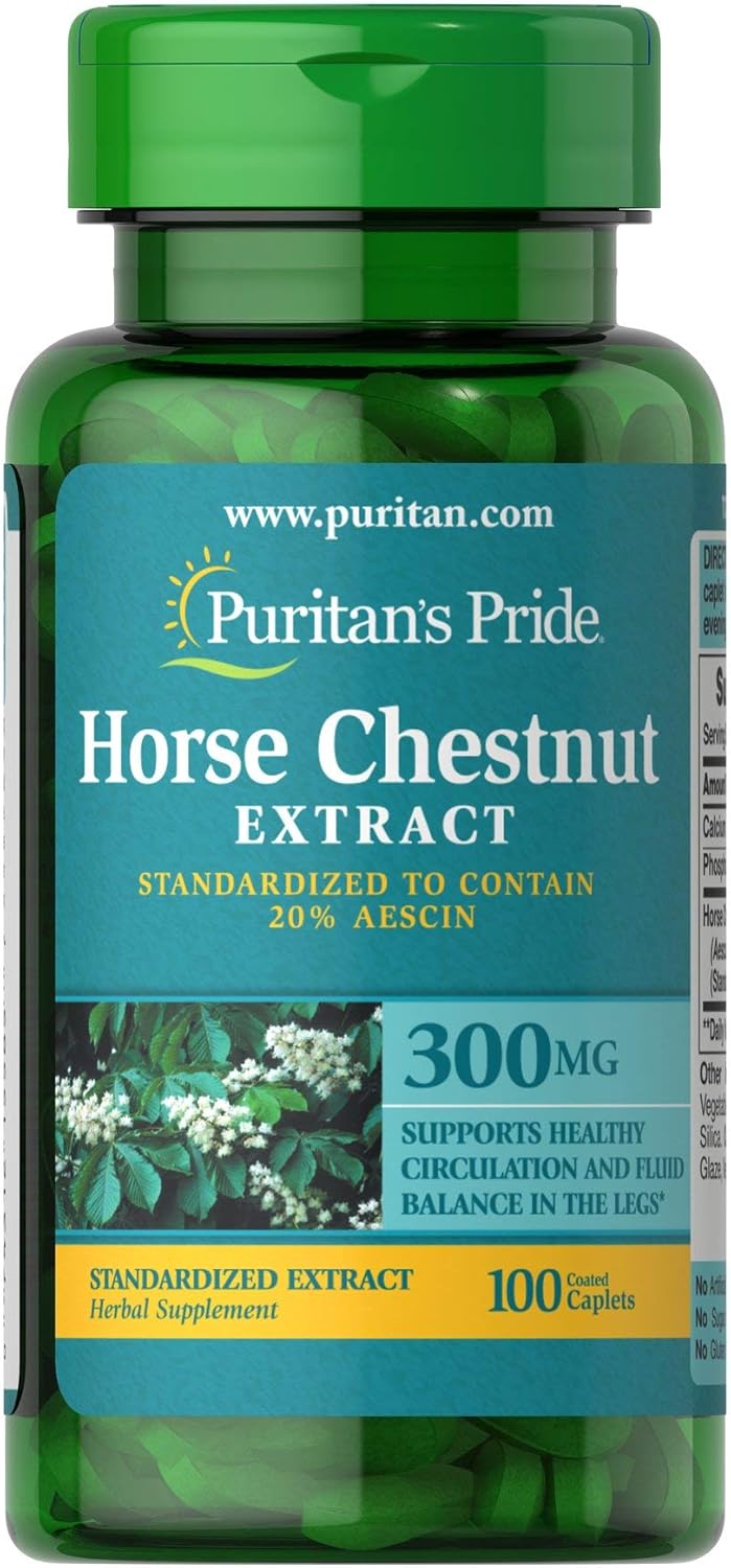 300mg Horse Chestnut Standardized Extract - 100 Caplets by Puritan's Pride