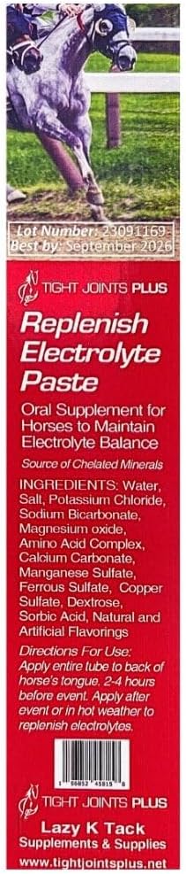 30cc Tight Joints Plus Electrolyte Paste for Horses - Replenish and Support Joint Health
