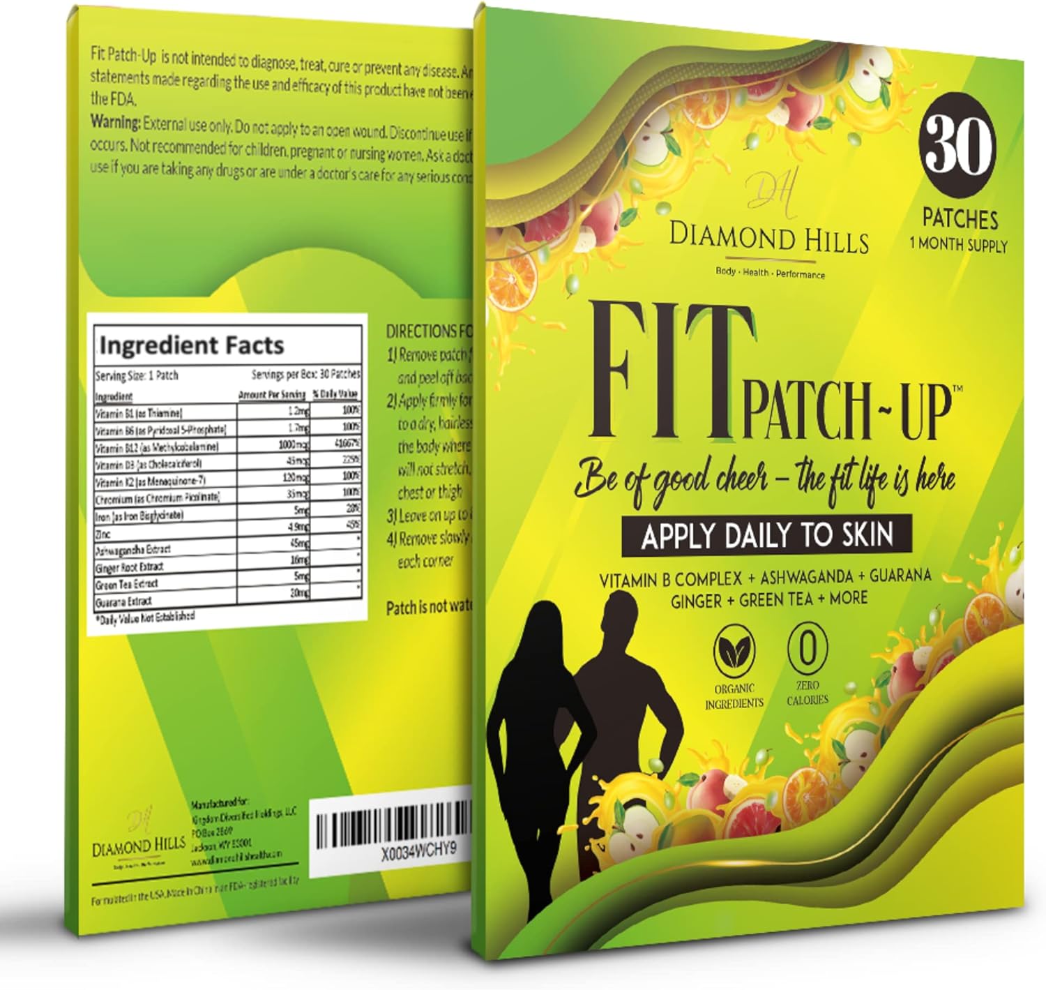 30ct Diamond Hills B12 Fit Patch-Up for Daily Use