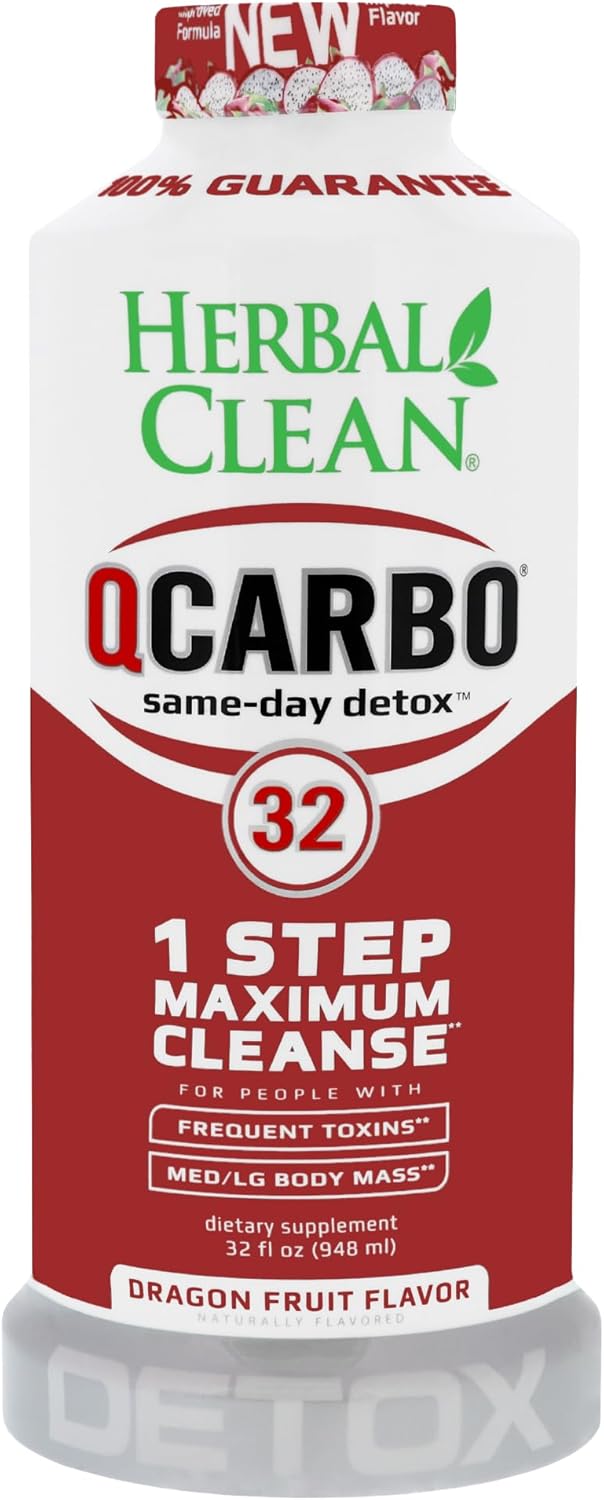 32 Fl Oz Herbal Clean Same-Day Premium Detox Drink in Dragon Fruit Flavor