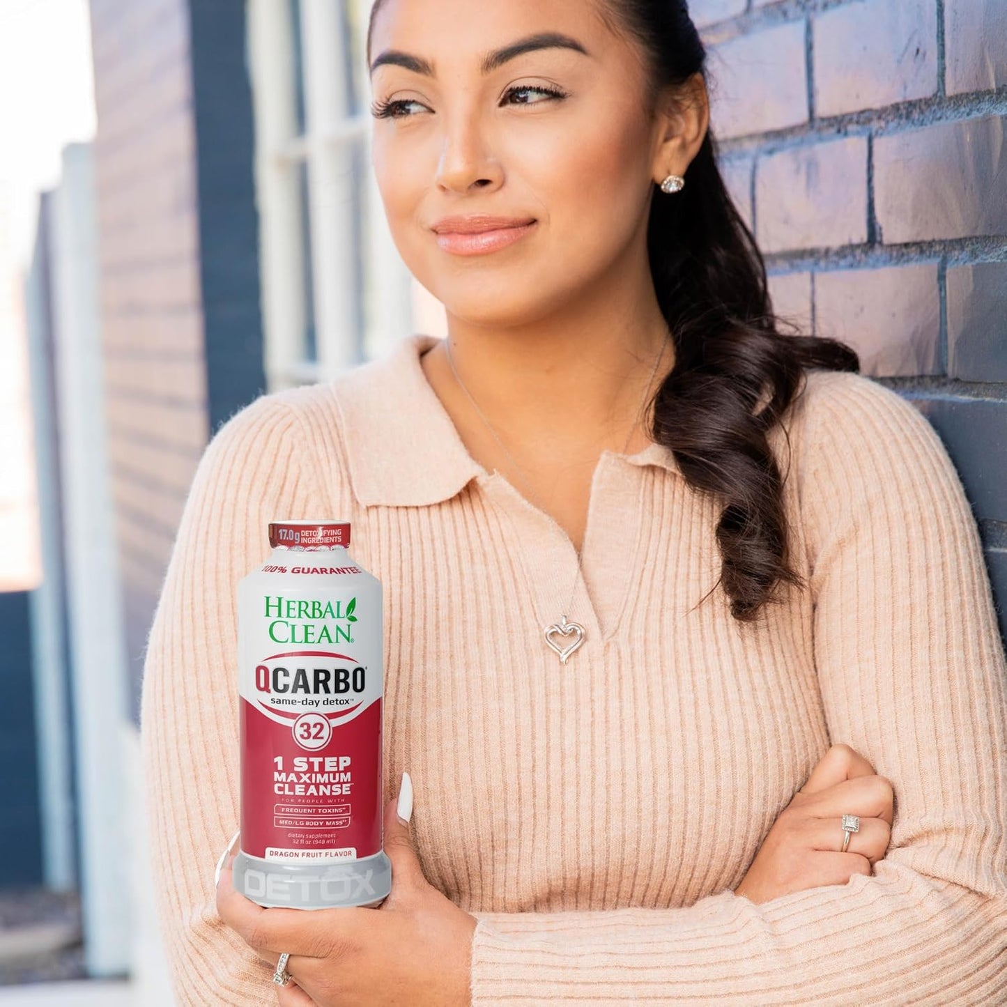 32 Fl Oz Herbal Clean Same-Day Premium Detox Drink in Dragon Fruit Flavor
