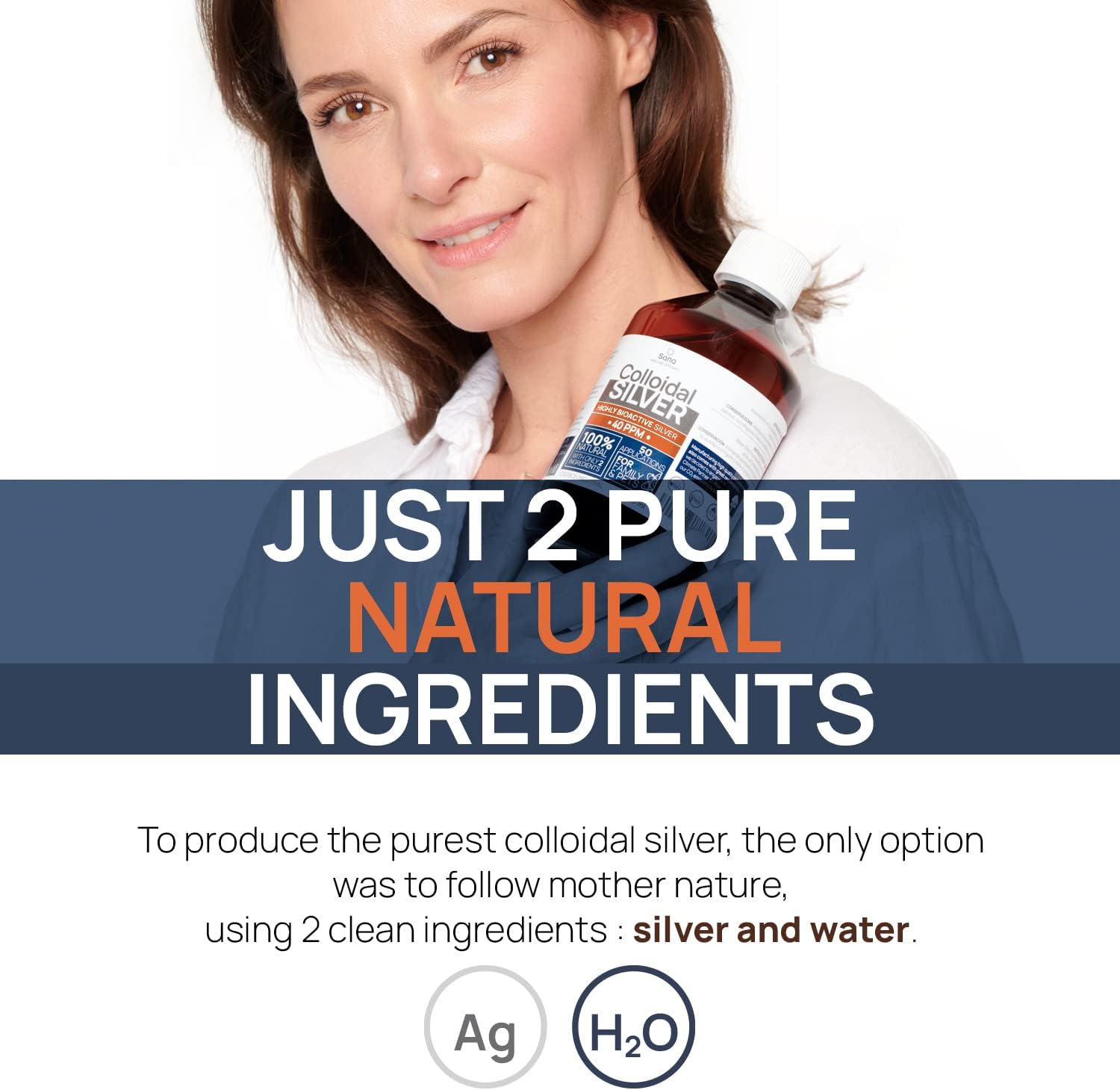 32 fl oz Institut Katharos Colloidal Silver Liquid - 30 PPM Bioactive Hydrosol Silver Water for Immune Support - Organic Ionic Minerals Solution