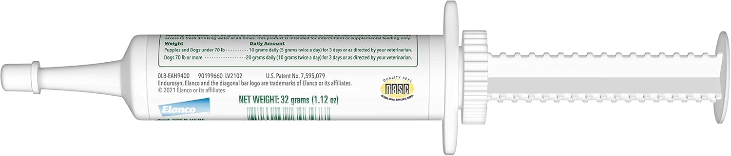 32 gm Pet Protect Endurosyn Probiotic Oral Gel for Dogs - Supports Digestive Health & Immune System