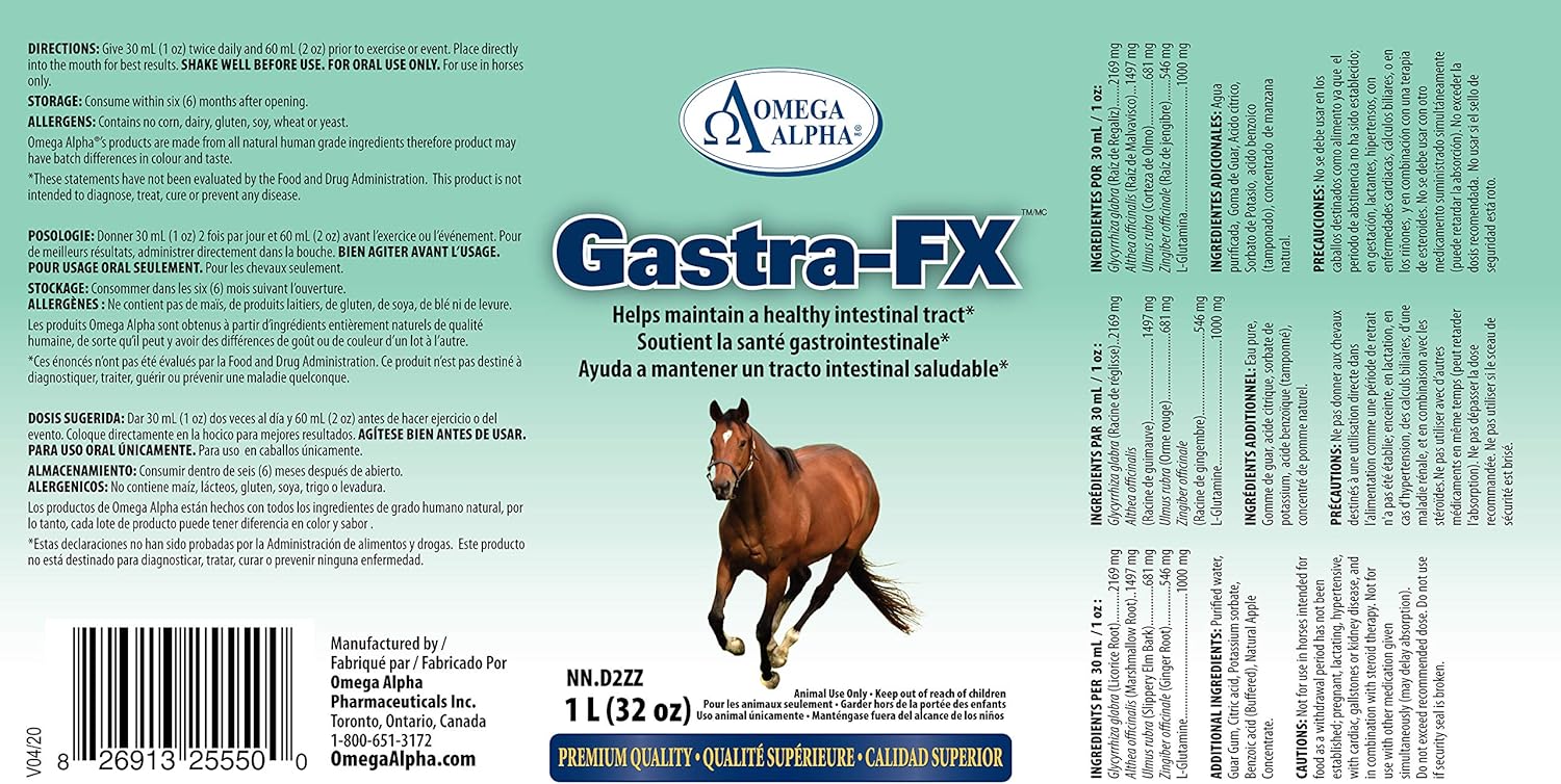 32 oz Omega Alpha GastraFX - Digestive Health Support Supplement