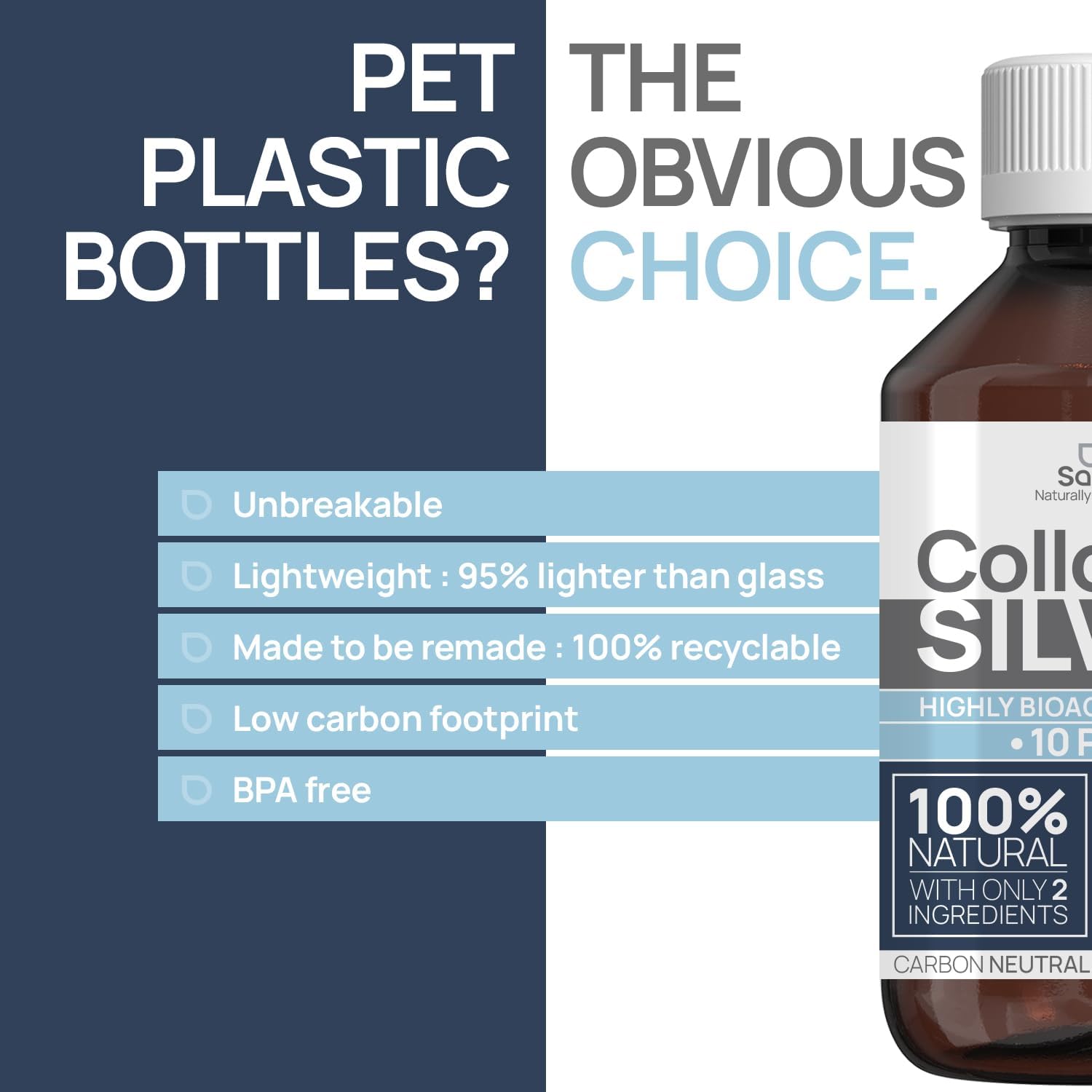 32oz Institut Katharos Colloidal Silver Liquid - 10 PPM Hydrosol Silver Water for Immune Support - Nano Sol Supplement with Ionic Minerals