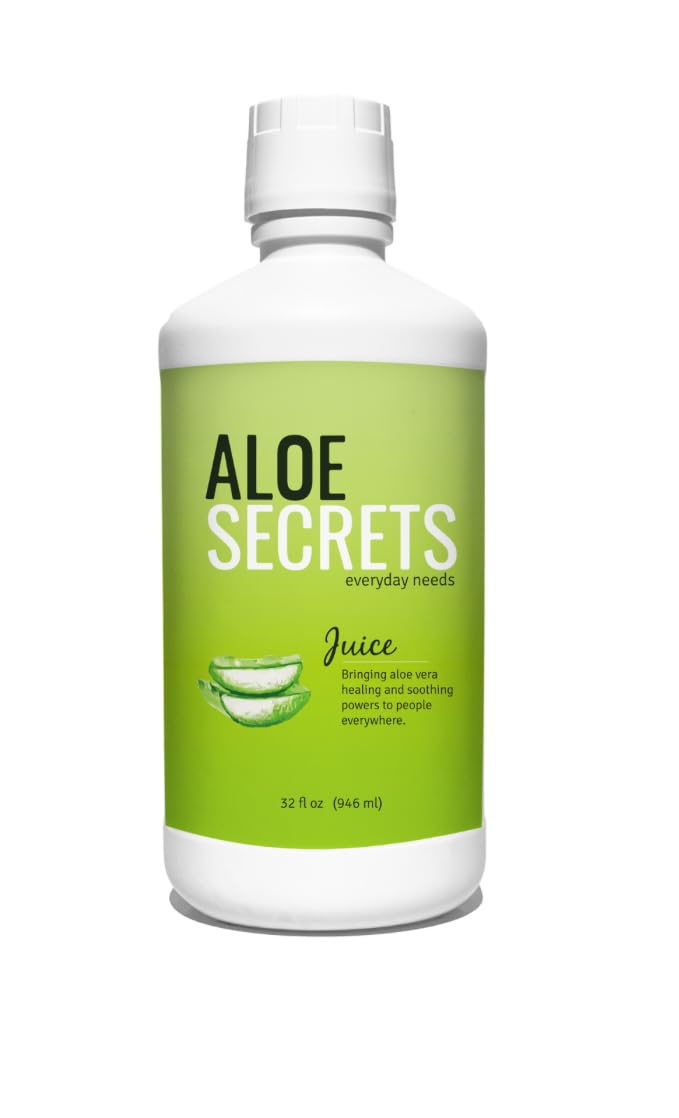 32oz Unflavored Aloe Vera Juice - Enhance Digestion, Nourish Skin, Hydrate - Includes E-Book - Revitalize Your Wellness