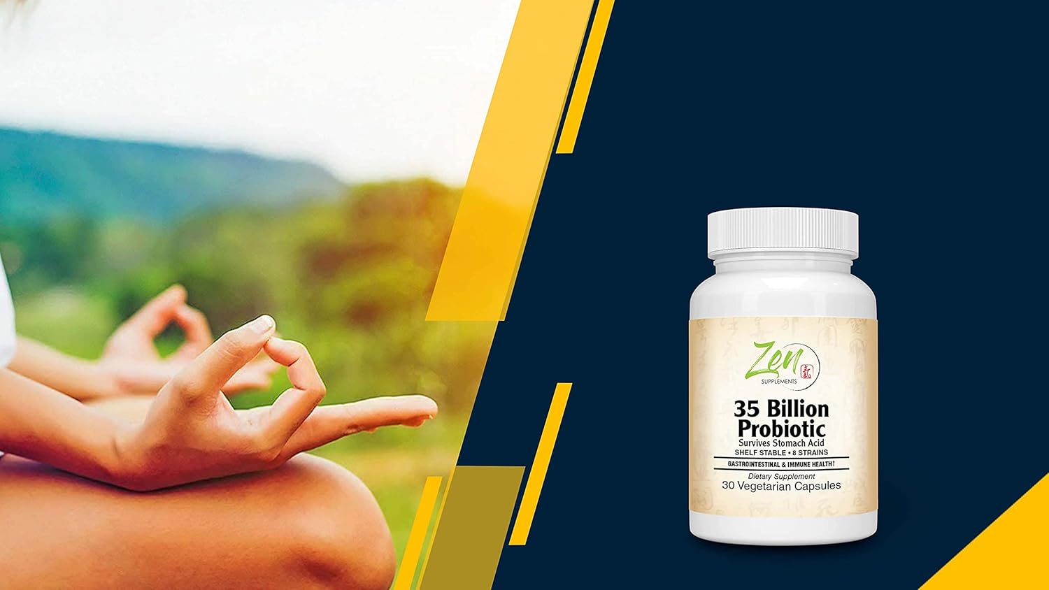 35 Billion Probiotic CFU with 8 Strains - Sustained Release Technology, Shelf Stable, Supports Digestive Health