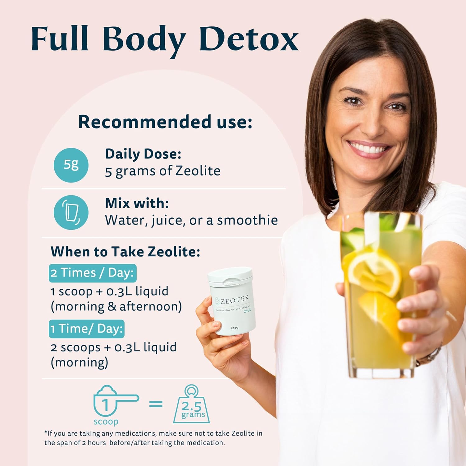 350g Nano Zeolite Powder for Full Body Detox Cleanse & Toxin Removal