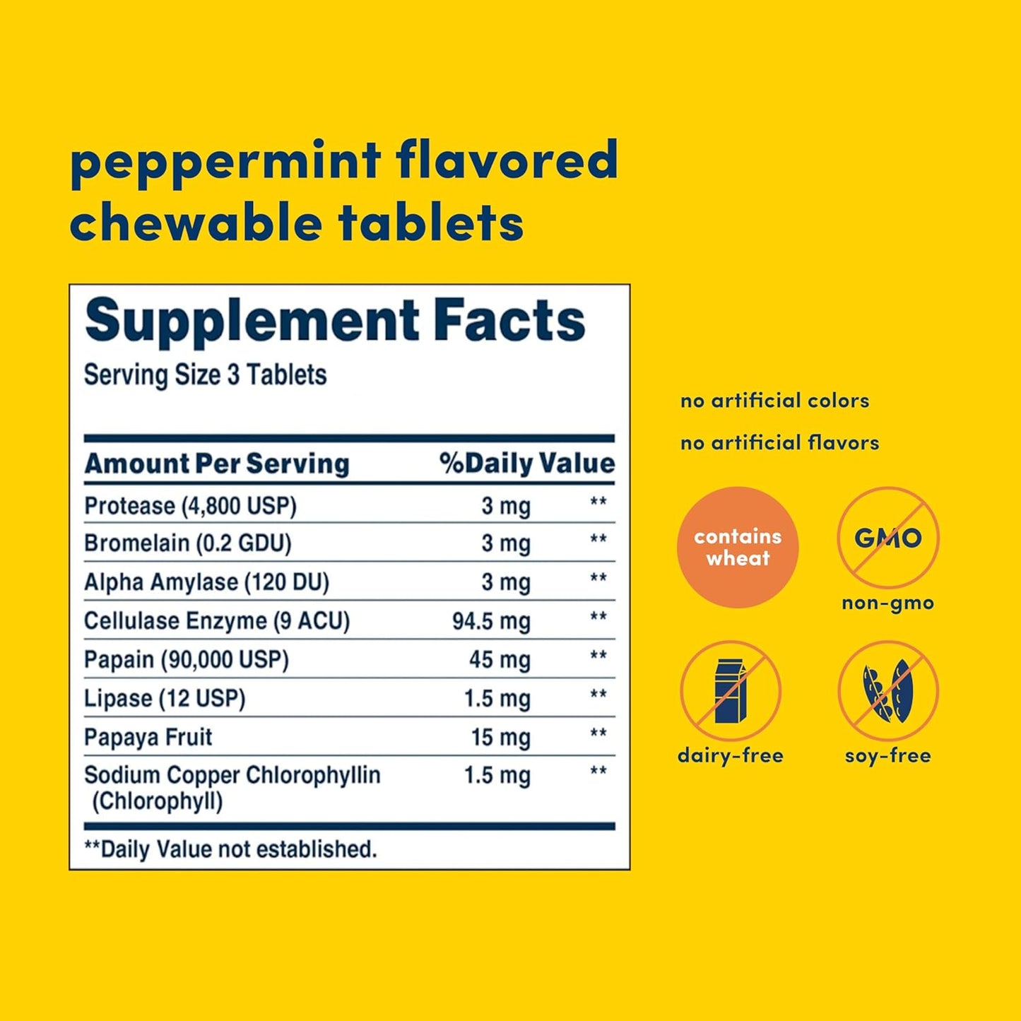 360 Count American Health Super Papaya Enzyme Plus Chewable Tablets with Papain & Natural Enzymes for Digestion & Nutrient Absorption, Papaya Flavor