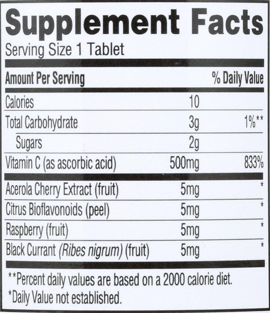 365 by Whole Foods Market, Acerola C 500Mg Tablets - Vitamin C Supplement for Immune Support, 90 Count