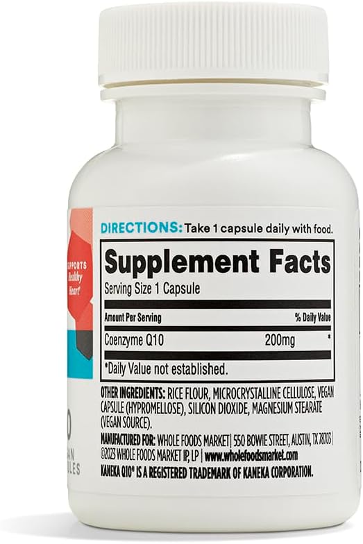 365 by Whole Foods Market CoQ10 200mg Capsules - 30 Count Bottle