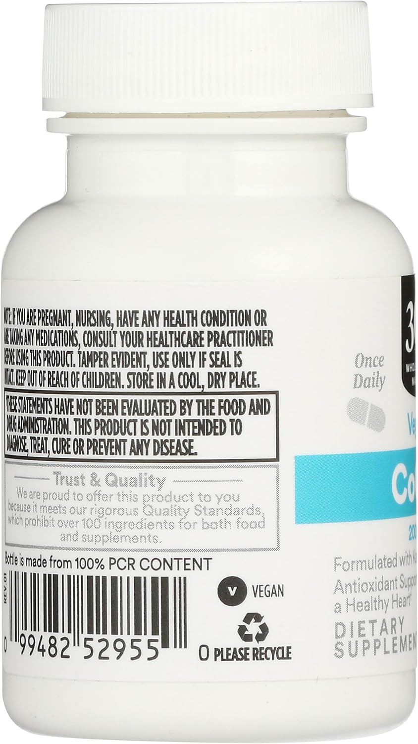 365 by Whole Foods Market CoQ10 200mg Capsules - 30 Count Bottle