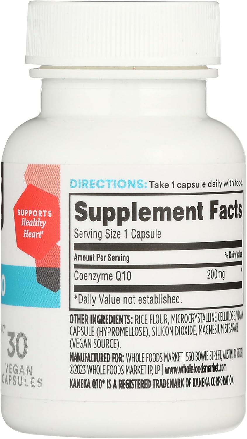 365 by Whole Foods Market CoQ10 200mg Capsules - 30 Count Bottle