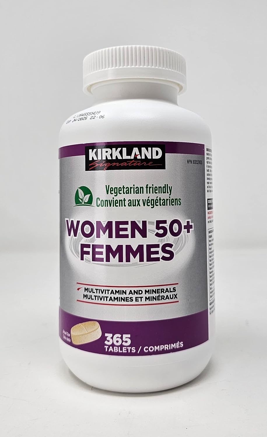 365-Count Kirkland Signature Women's 50+ Multivitamin Tablets for Daily Nutrition