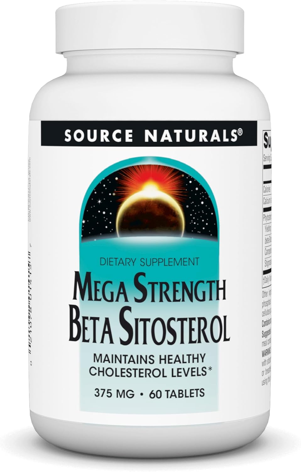 375mg Beta Sitosterol Supplement - Mega Strength - 60 Tablets by Source Naturals