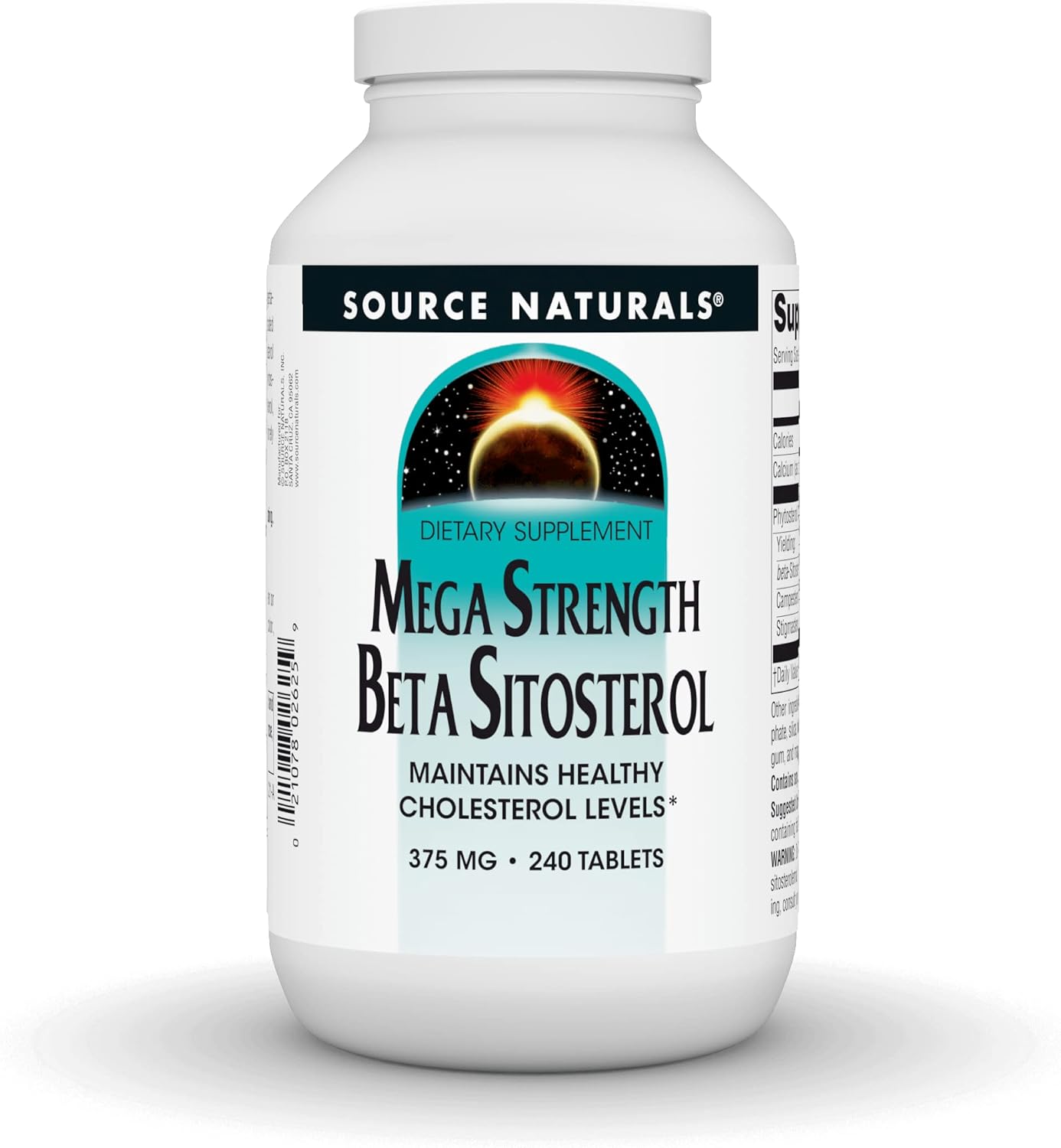 375mg Plant-Sourced Beta Sitosterol by Source Naturals - 240 Tablets
