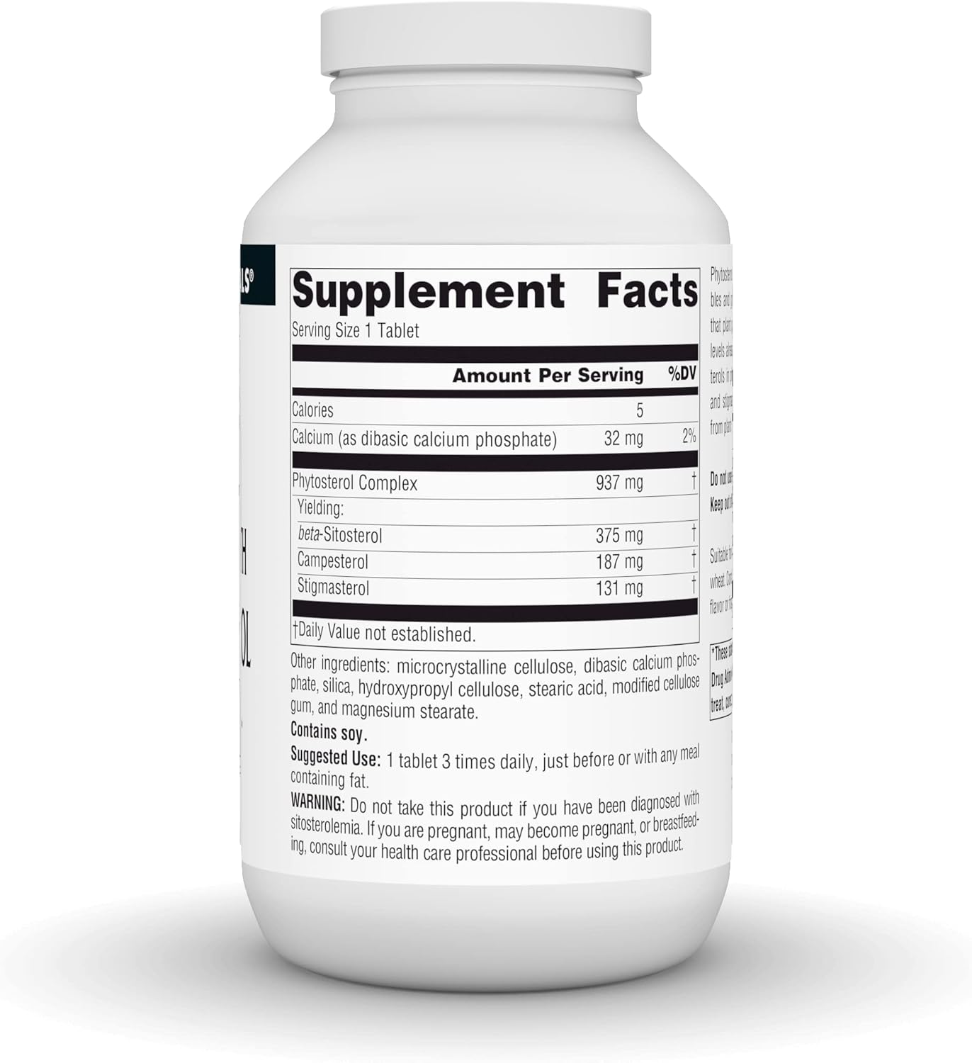 375mg Plant-Sourced Beta Sitosterol by Source Naturals - 240 Tablets