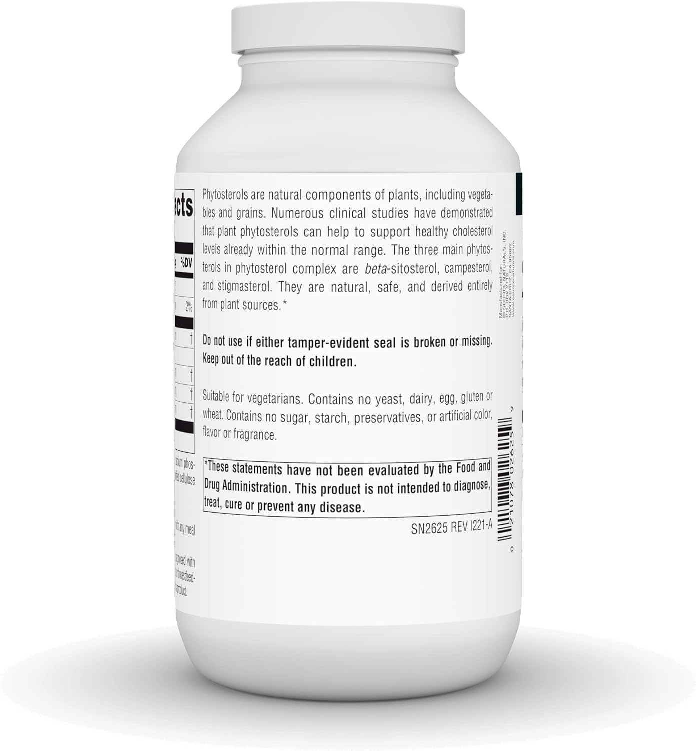 375mg Plant-Sourced Beta Sitosterol by Source Naturals - 240 Tablets