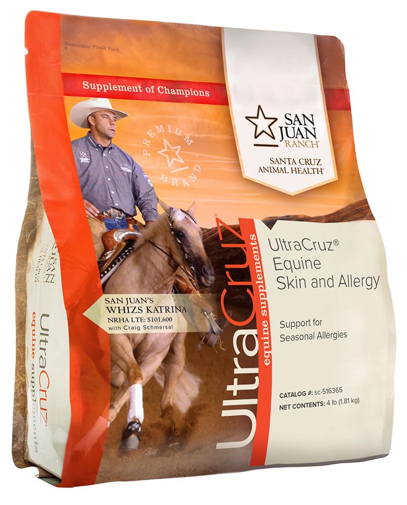 4 lb. Pellet UltraCruz Equine Skin and Allergy Supplement - Horse Skin Care Formula