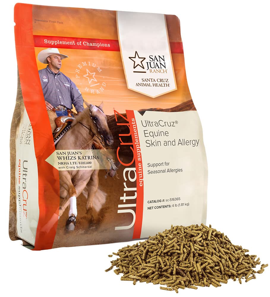 4 lb. Pellet UltraCruz Equine Skin and Allergy Supplement - Horse Skin Care Formula