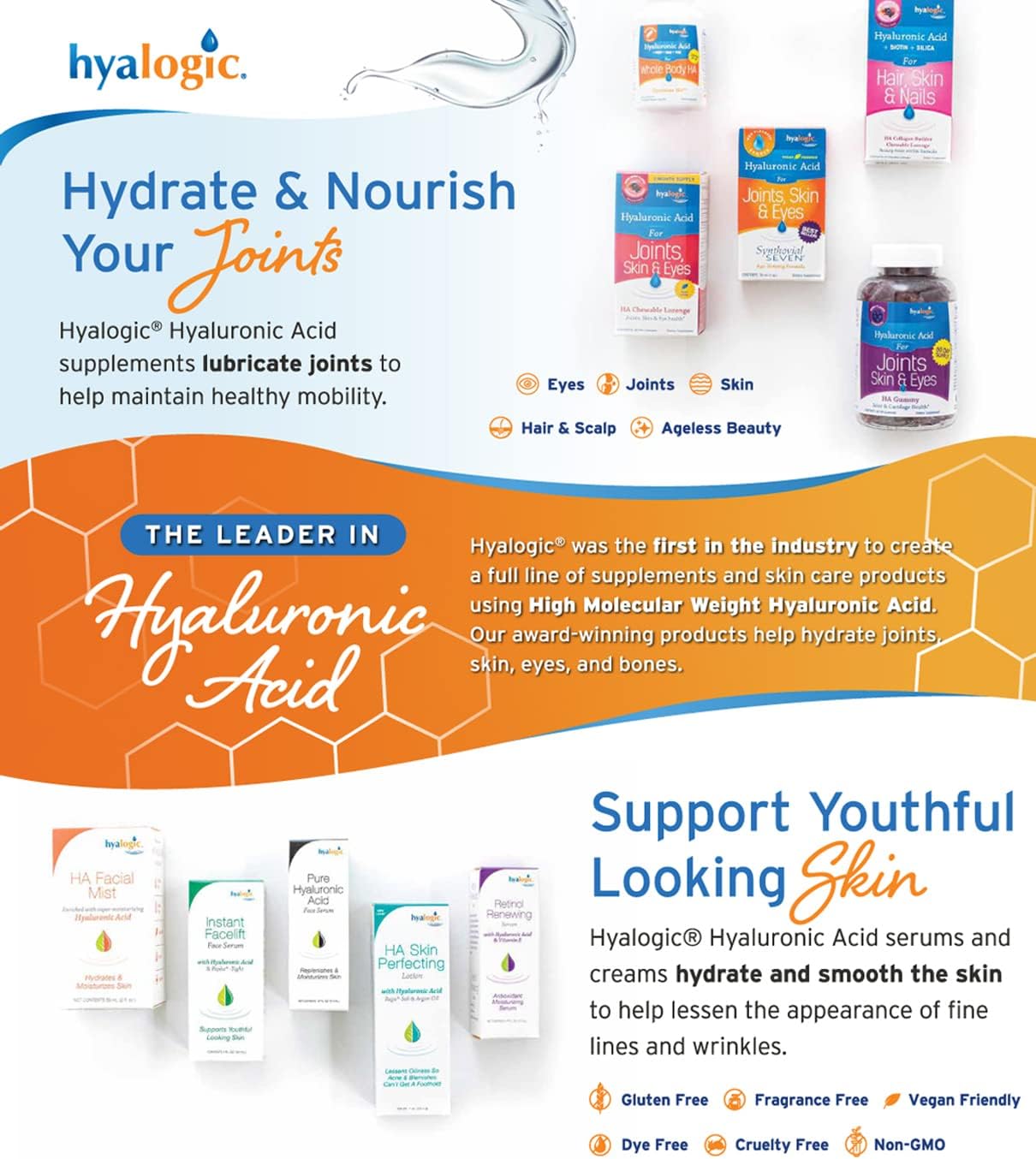 4 Oz Liquid Zinc Supplement with Hyaluronic Acid for Immune Support - Daily Mineral Boost for Hydration - Gluten Free, Cruelty Free - Men and Women's Immune Zinc Liquid
