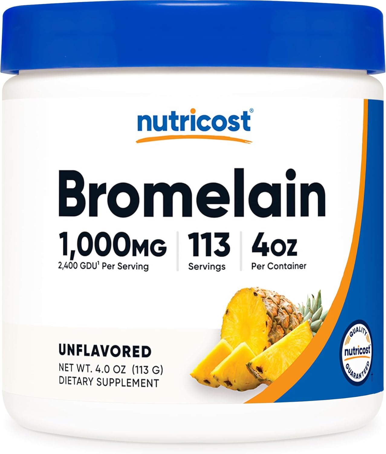 4 OZ Nutricost Bromelain Powder - Non-GMO, Vegetarian, Gluten Free Formula