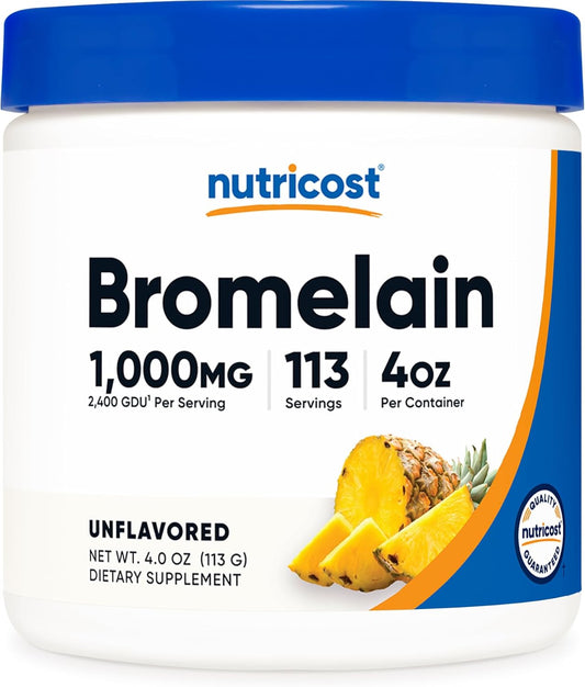 4 OZ Nutricost Bromelain Powder - Non-GMO, Vegetarian, Gluten Free Formula
