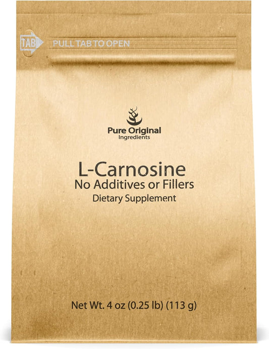4 oz Pure Original L-Carnosine Powder - Lab-Verified Dietary Supplement with No Additives