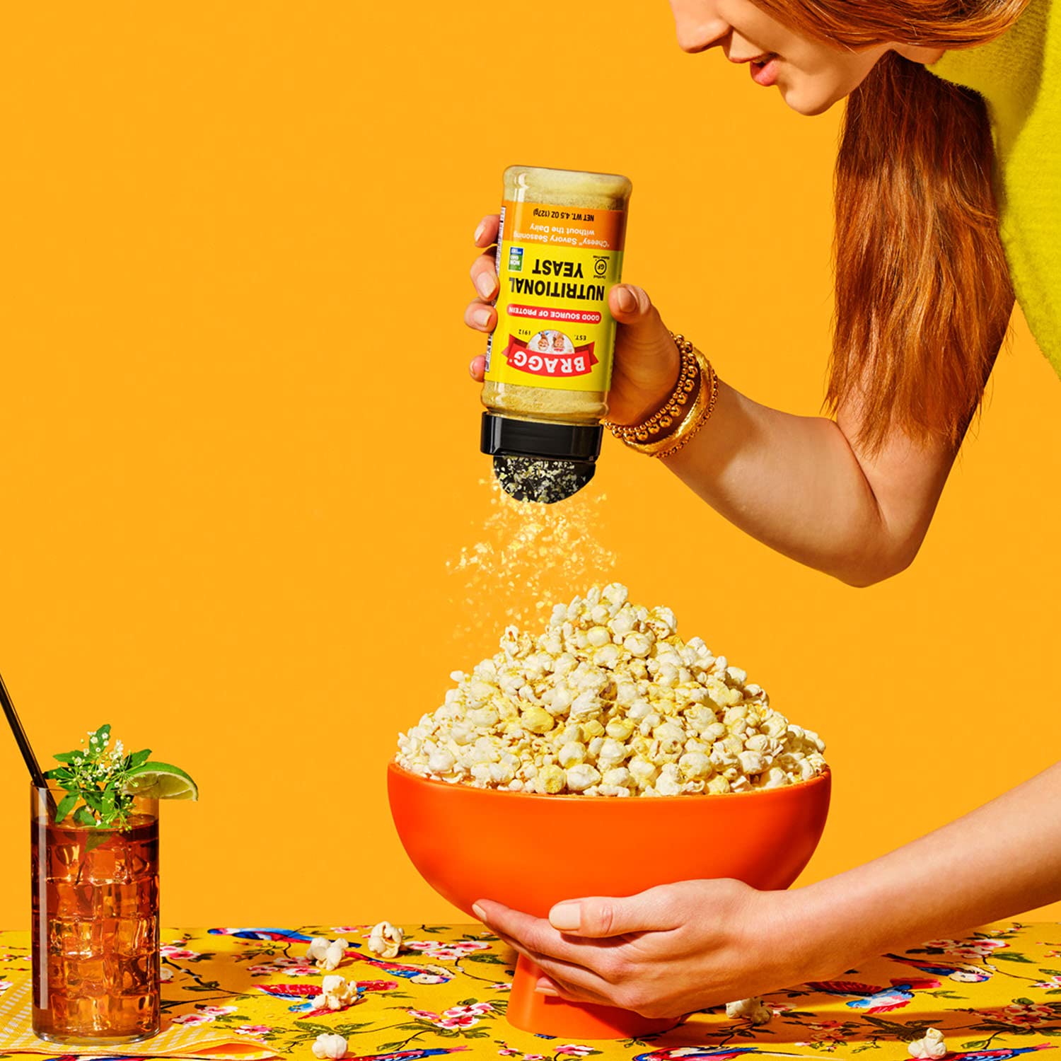 4-Pack of Bragg Nutritional Yeast Seasoning Flakes - Vegan, Gluten Free, Protein & Vitamin-Rich Parmesan Cheese Substitute - Non GMO, 4.5 oz.